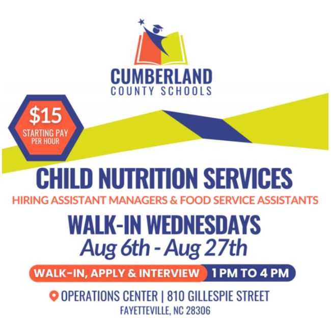 Cumberland County Schools launches ‘Walk-In Wednesdays’ to hire child ...